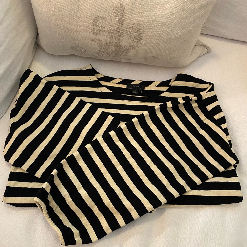 J. Crew Mariner Cloth Striped Boatneck Top